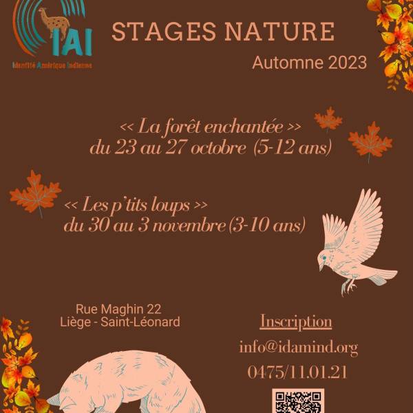Stages nature - Automne 2023 