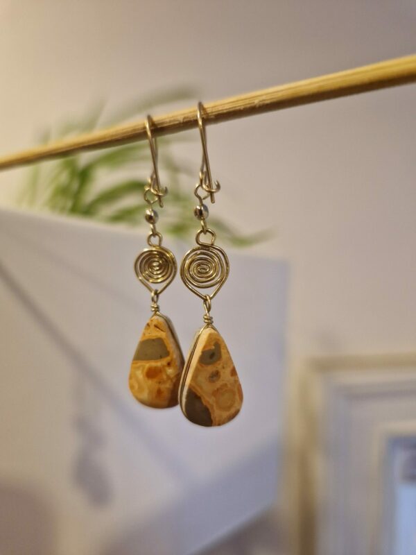 Boucles d'oreilles pierres semi précieuses
